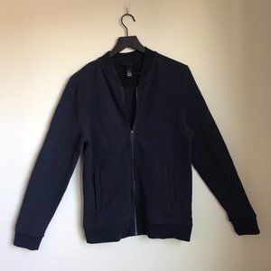Men's H&M Zipped Cardigan | Navy Blue | S